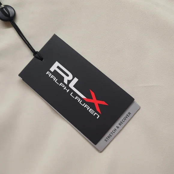 New RLX Ralph Lauren Golf Pants Mens 38x32 Beige Performance Stretch Straight Pants